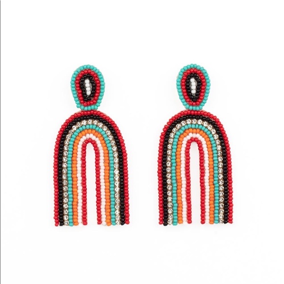 Rainbow Remedy - Multicolored Earrings - Picture 3 of 3